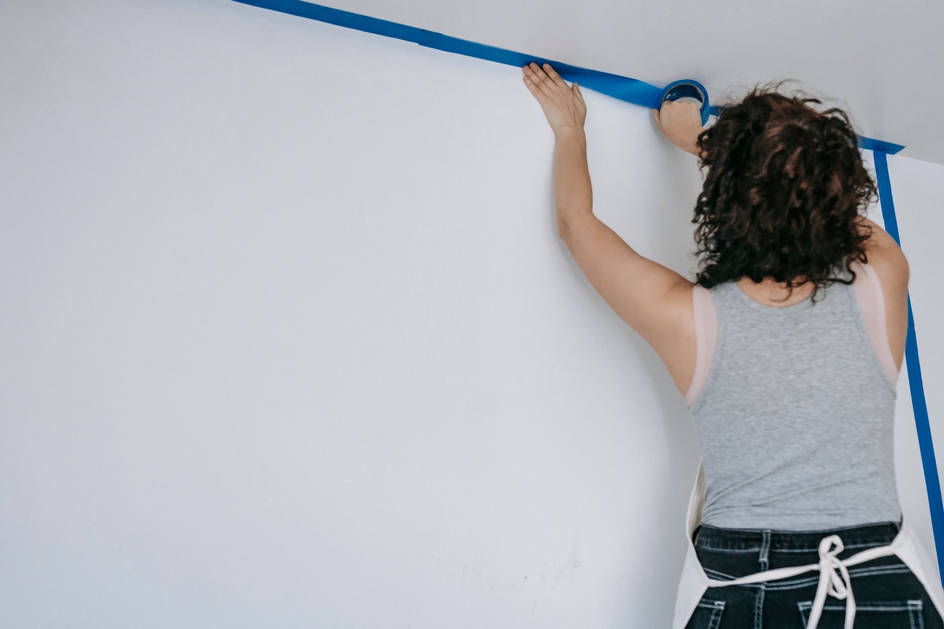 Drywall Repair Tape and mud the patch photo